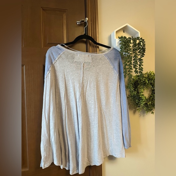 Free People Grand Slam Three-Quarter Sleeve Top - Picture 2 of 3